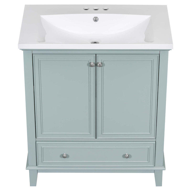 Meuble-lavabo multifonctionnel avec portes et tiroir Novelle