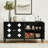 Petal-Shaped Decoration 4 Doors 61.4"W Sideboard