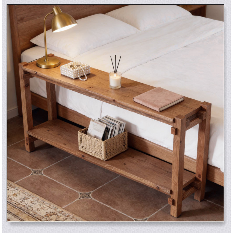 Couch Side Table,Console Table,Entryway Table,2-Tier Foyer Table