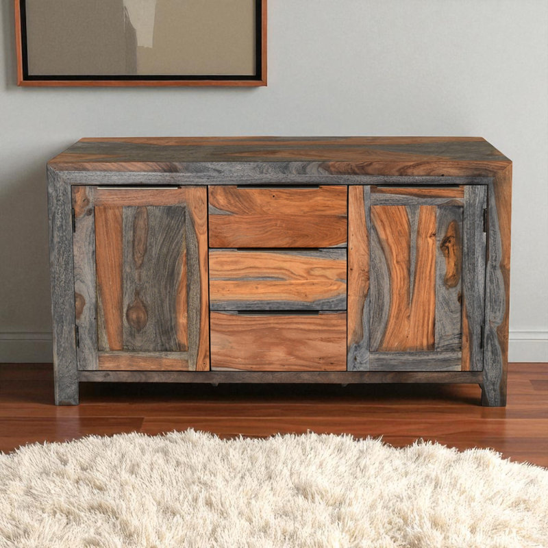 Goa Cube 120cm Solid Wood Sideboard