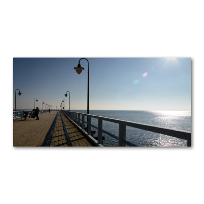 Pier In Gdynia - Wrapped Canvas Print