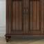 Banc de rangement en bois manufacturé noyer massif
