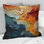 Biomorphism Organic Forms V - Modern Printed Throw Pillow