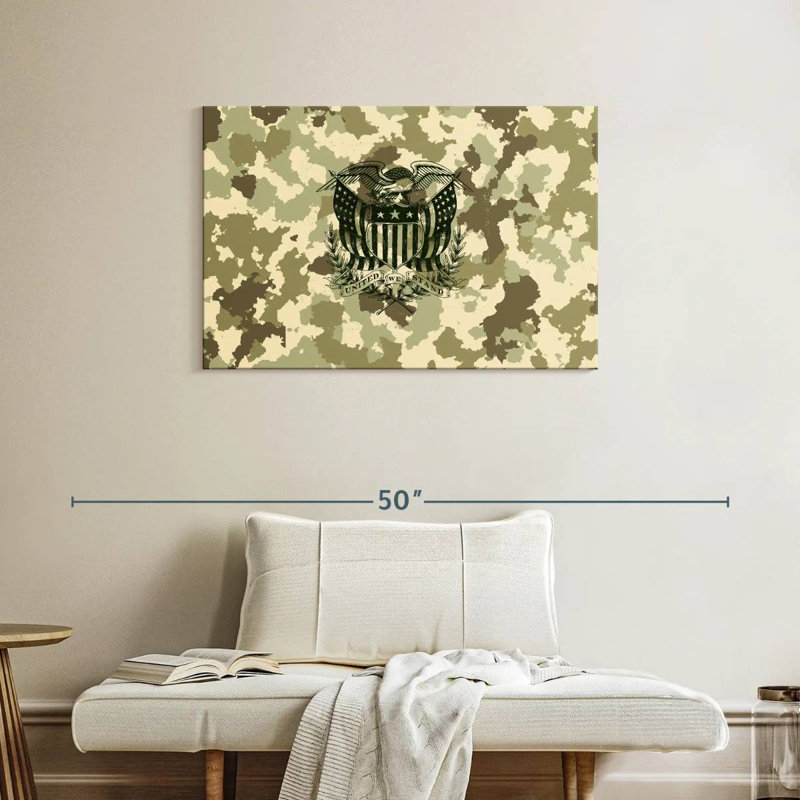 Lelar American Eagle Camouflage, 24" H x 36" W