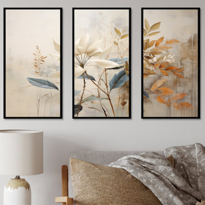 Ensemble de salon beige minimaliste botanique Serenity I - Plants