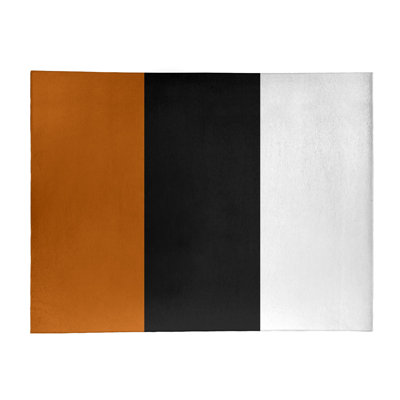 Tapis orange/noir