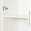 Armoire pour garde-manger, armoires de rangement pour garde-manger avec 2 portes et 3 tablettes, armoire de rangement pour garde-manger blanche, armoire pour la cuisine, la salle à manger et le salon.