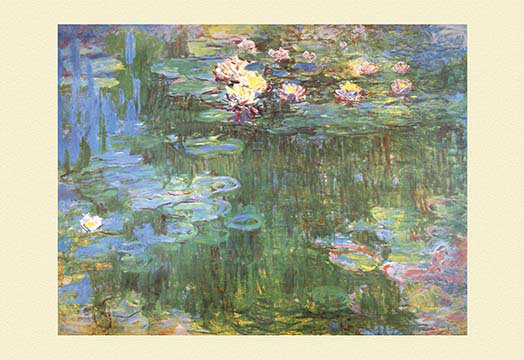 « les nymphéas 1918 » par claude monet, reproduction d’art