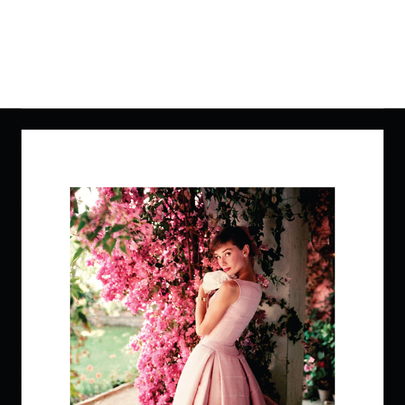 Audrey Hepburn, reproduction de mode encadrée