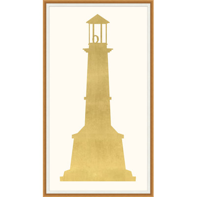 Gold Lighthouse 4 Painting