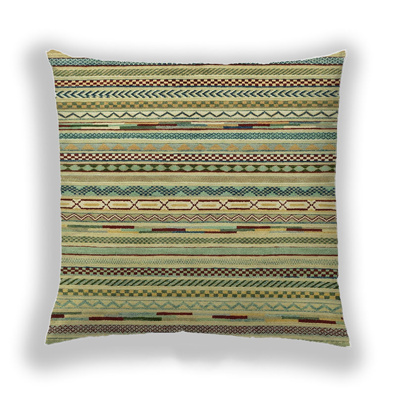 Abstract Reversible Throw Pillow, Microsuede