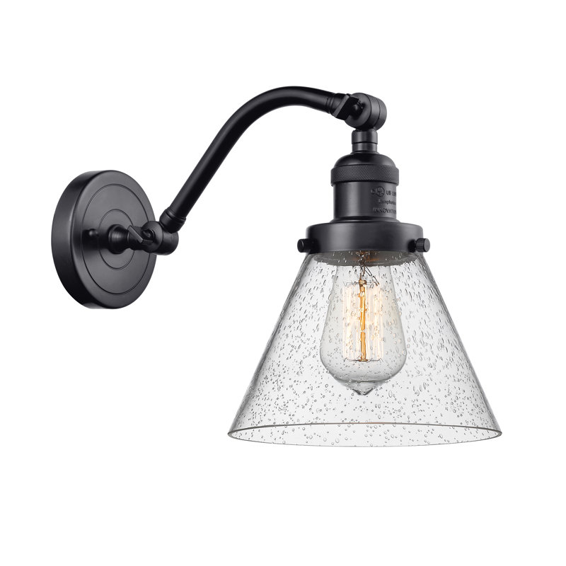 Armed Sconce, Matte Black
