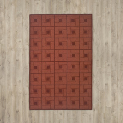 Martha Stewart Hand Tufted Wool Geometric Rug