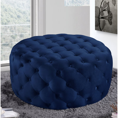 Plattsburgh Velvet Ottoman