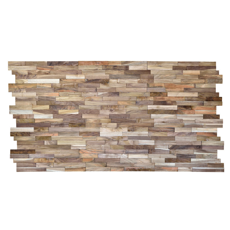Panneaux muraux en bois 8 po x 25 po (paquet de 8)