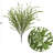 21" Spiral Grass Bush - 3 Pack