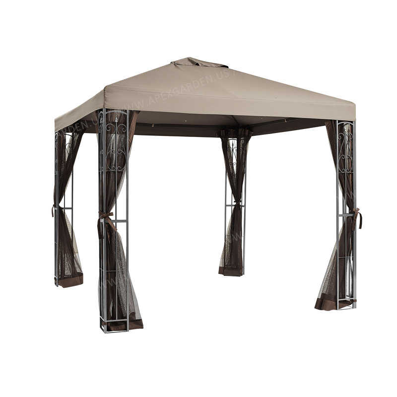 Rococo II 8 Ft. X 8 Ft. Gazebo With Mosquito Net