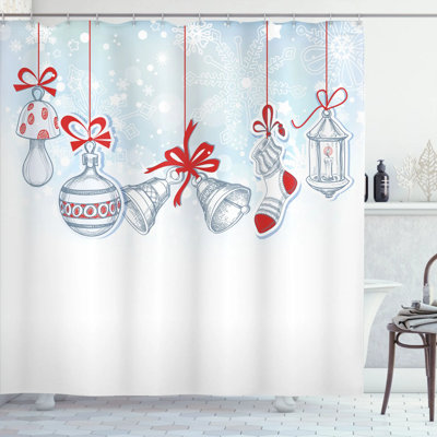 Shower Curtain with Hooks Included