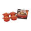 Le Creuset Stoneware Set Of 4 Cocottes W/ Mini-Cocotte Cookbook, 8Oz. Each-1355974810