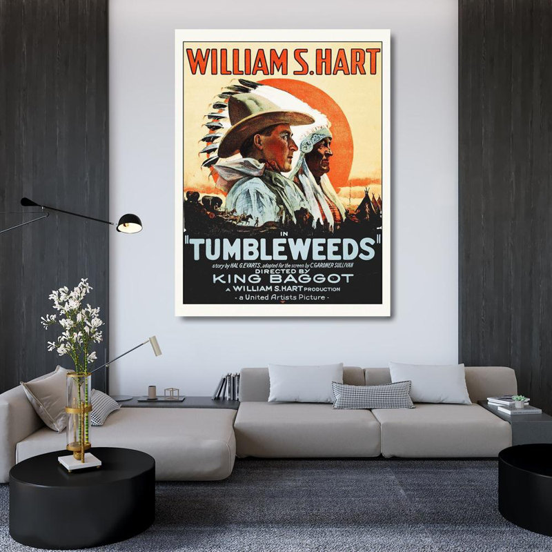 Art graphique sur toile tendue Trinx Hollywood, William S Hart, 1925, H 47 po x l 36 po