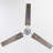Eimly 3 - Blade 52 inch Silver Ceiling Fan with Remote Control Without lights-243250057