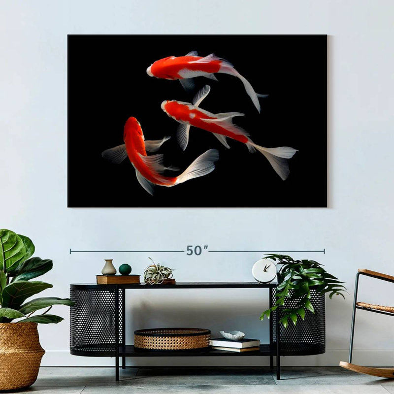 Brampt Koi Fish Trio, 34" H x 51" W
