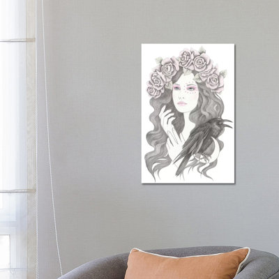 Blackbird 1 Piece Wrapped Canvas Wall Art
