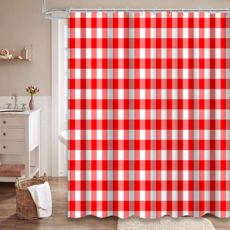 Rideau de douche Red Vingham, 72" L x 84" W
