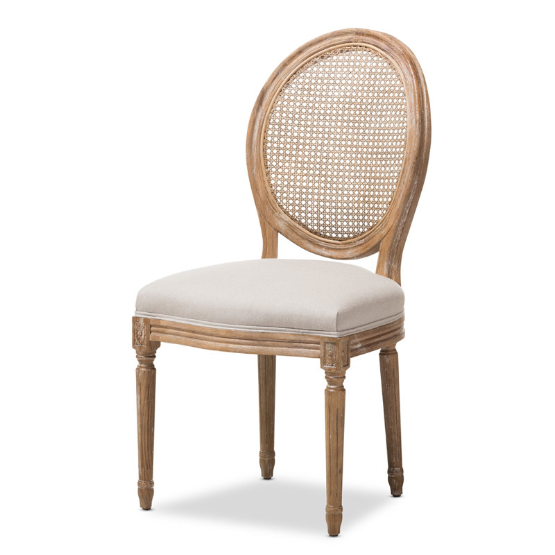 Ornellas 20.08'' H Upholstered Oak Side Chair