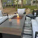 Ebern Designs Zaccai 64" Patio Rectangle Expandable Propane Fire Pit ...