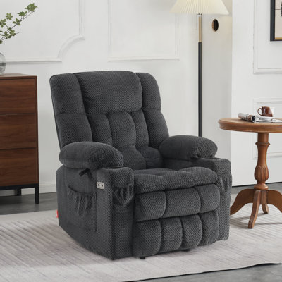 Fauteuil inclinable électrique à deux moteurs avec massage et chaleur, position infinie
