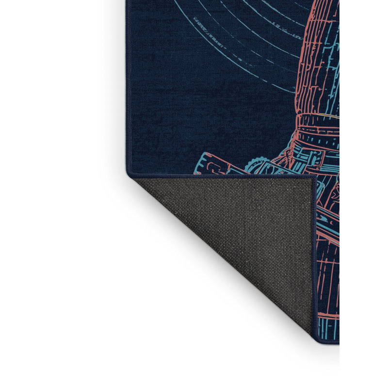 Tapis moelleux moelleux Vega Samurai Art Deco, 8 x 12