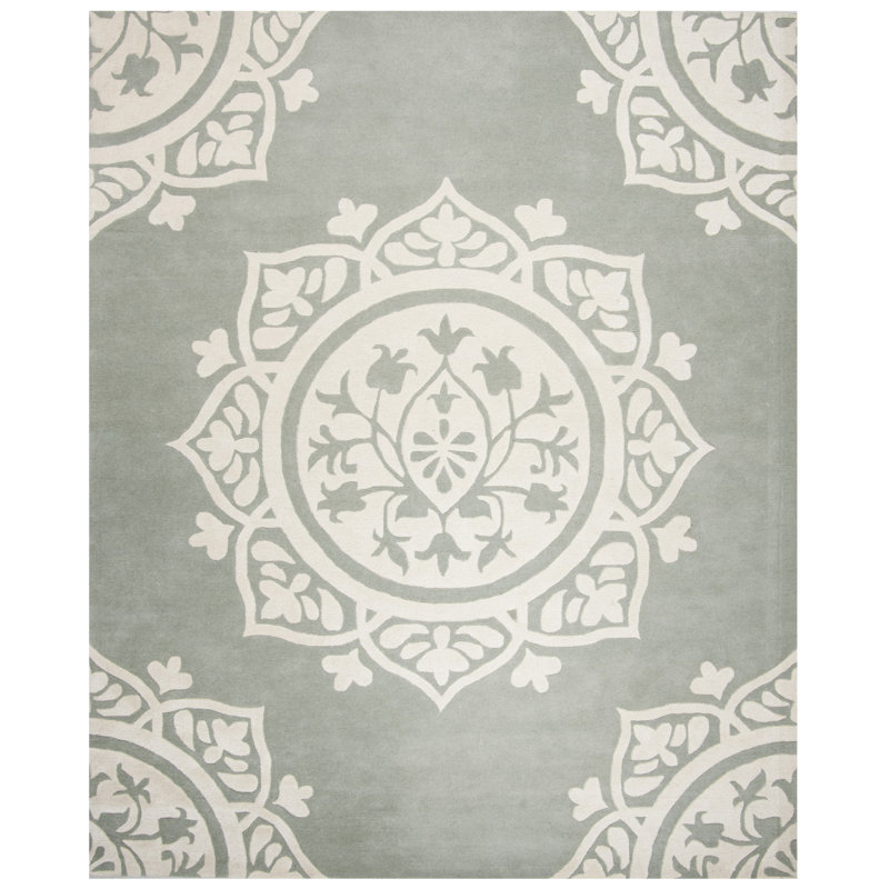Cruz Hand Tufted Wool Geometric Rug, Rectangle 2'6" x 4'