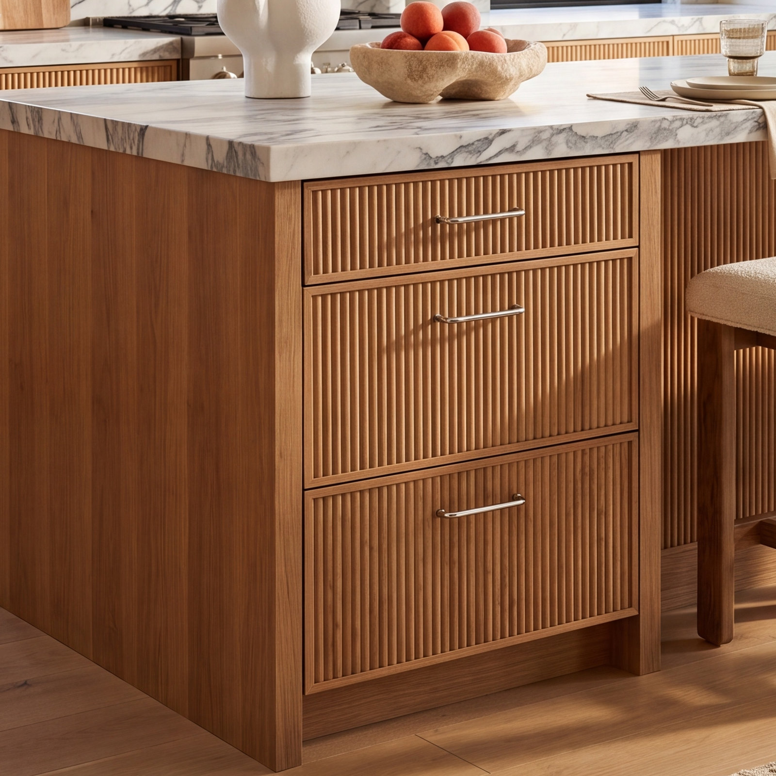 Wire Cabinet Bar Pull, White Bronze Brushed, 3 1/2" 