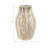 Terracotta Vase With Textured Carved Design Decorative Modern Accent Piece