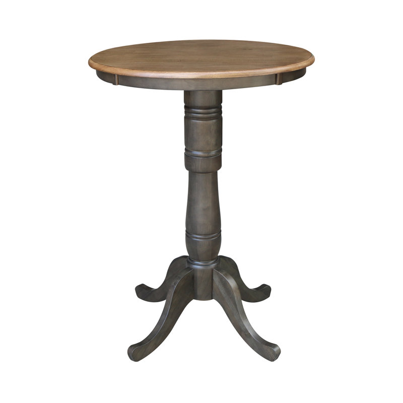 Mosteller Solid Wood Dining Table, Hickory/Washed Coal, 42" H x 30" W x 30" D