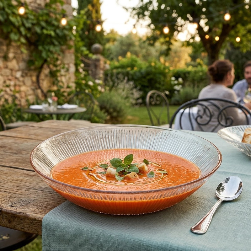 Ensemble d'assiettes à soupe 8 "Emrick