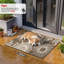 Tapis d'entrée lavable et antidérapant à motif floral-133475756