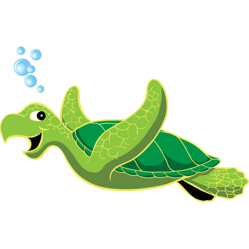 Adhésif décoratif tortue de mer Winn, H 22,5 po x l 36 po