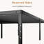 Cadre de lit plateforme en métal noir Carlisa 12"/14"/16"/18" avec support à lattes en acier, aucun sommier requis-1844458099-1875430237