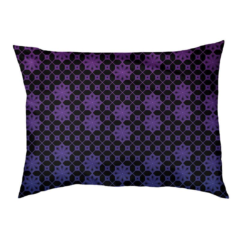 Coussin pour chien Byrge, Bleu / Mauve, Moyen (l 29,5 po x P 19,5 po x H 9,5 po)