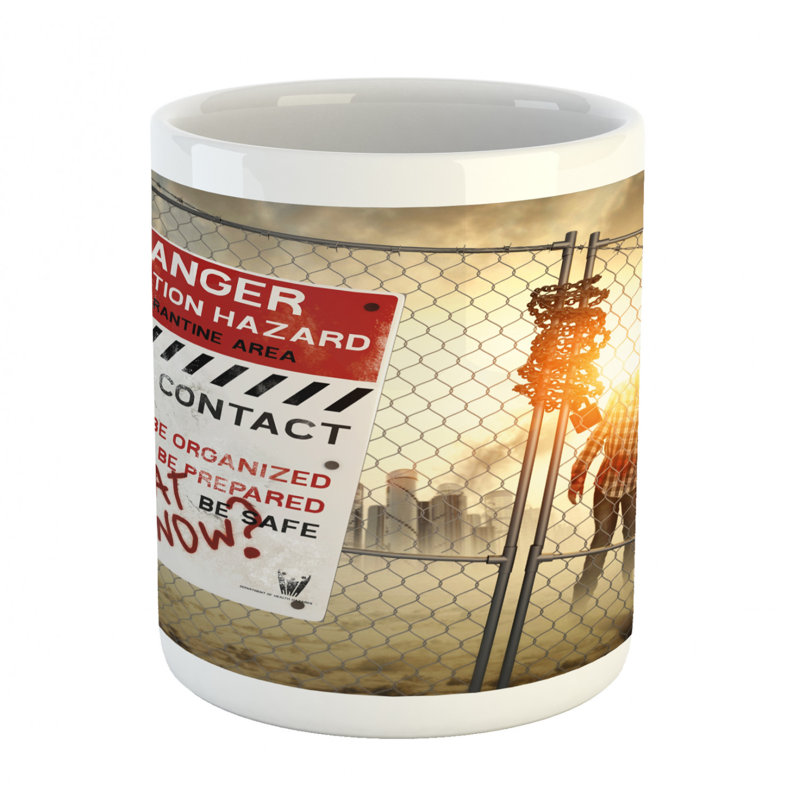 Grande tasse à café zombie