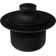 1-1/2" NPSM Coarse Thread Twist & Close Bathtub Drain with No-Hole Overflow