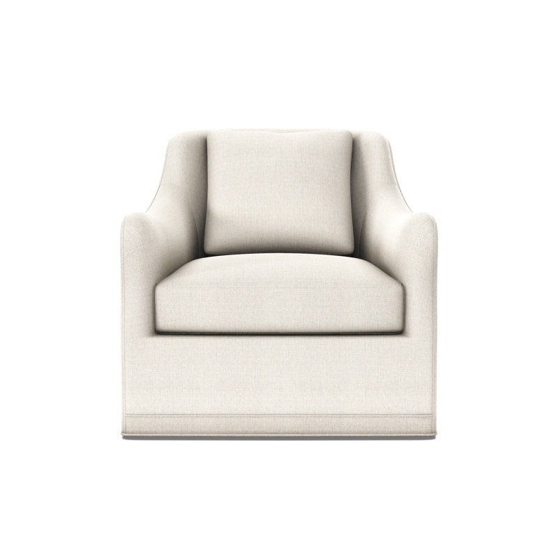 Arcadia Sculpted Arm Swivel Rocker, Dresden Cloud