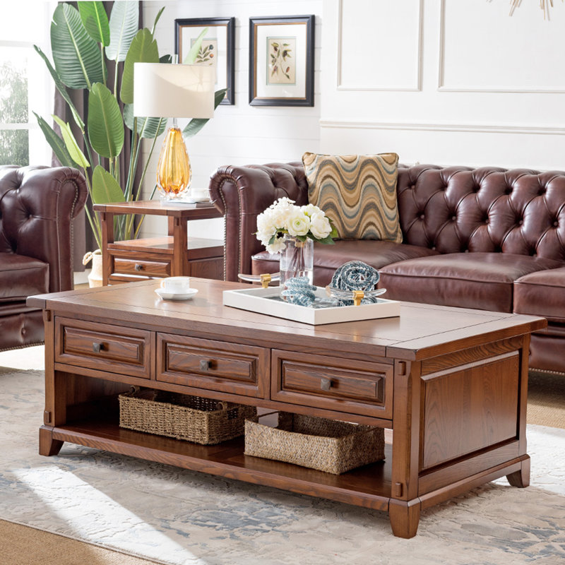 Mobilier de table basse de style américain