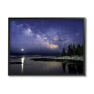 Galaxie d'étoiles sur la nuit d'hiver côtière, art de la giclée par Rick Berk
