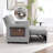 Upholstered Convertible Sleeper Sofa featuring USB Ports and Side Pocket-495619678
