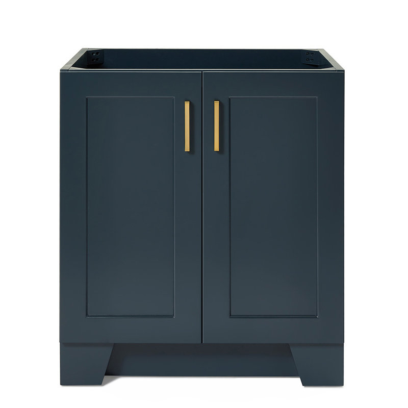 Base de meuble-lavabo simple 30 po Sawyer, Bleu minuit
