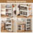 Extra Large Functional Plastic Storage Bins with Wheels-486029369