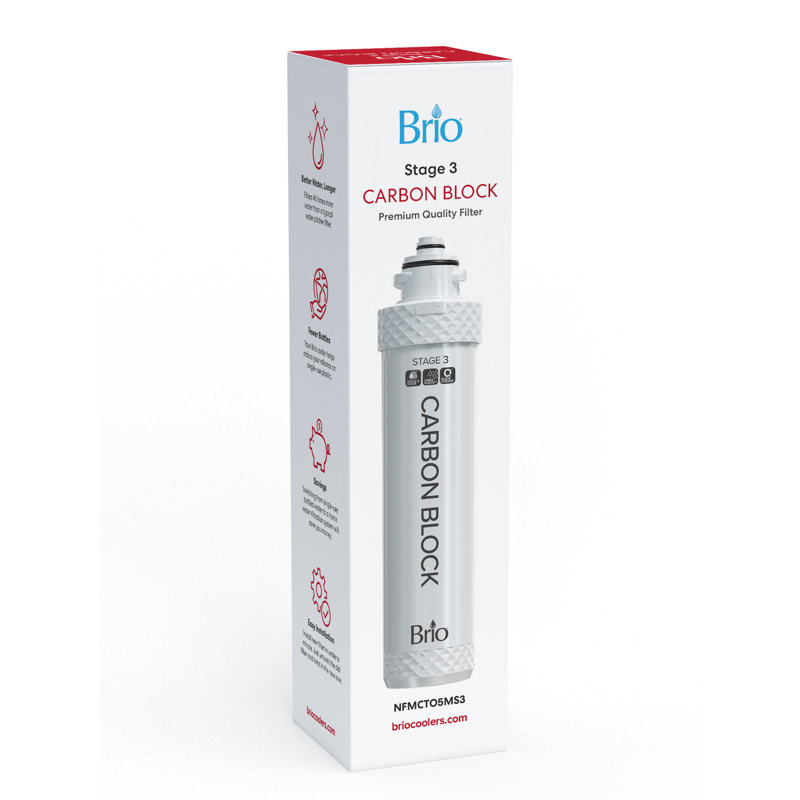 Brio Stage 3 Coconut Carbon Block Water Cooler Filter